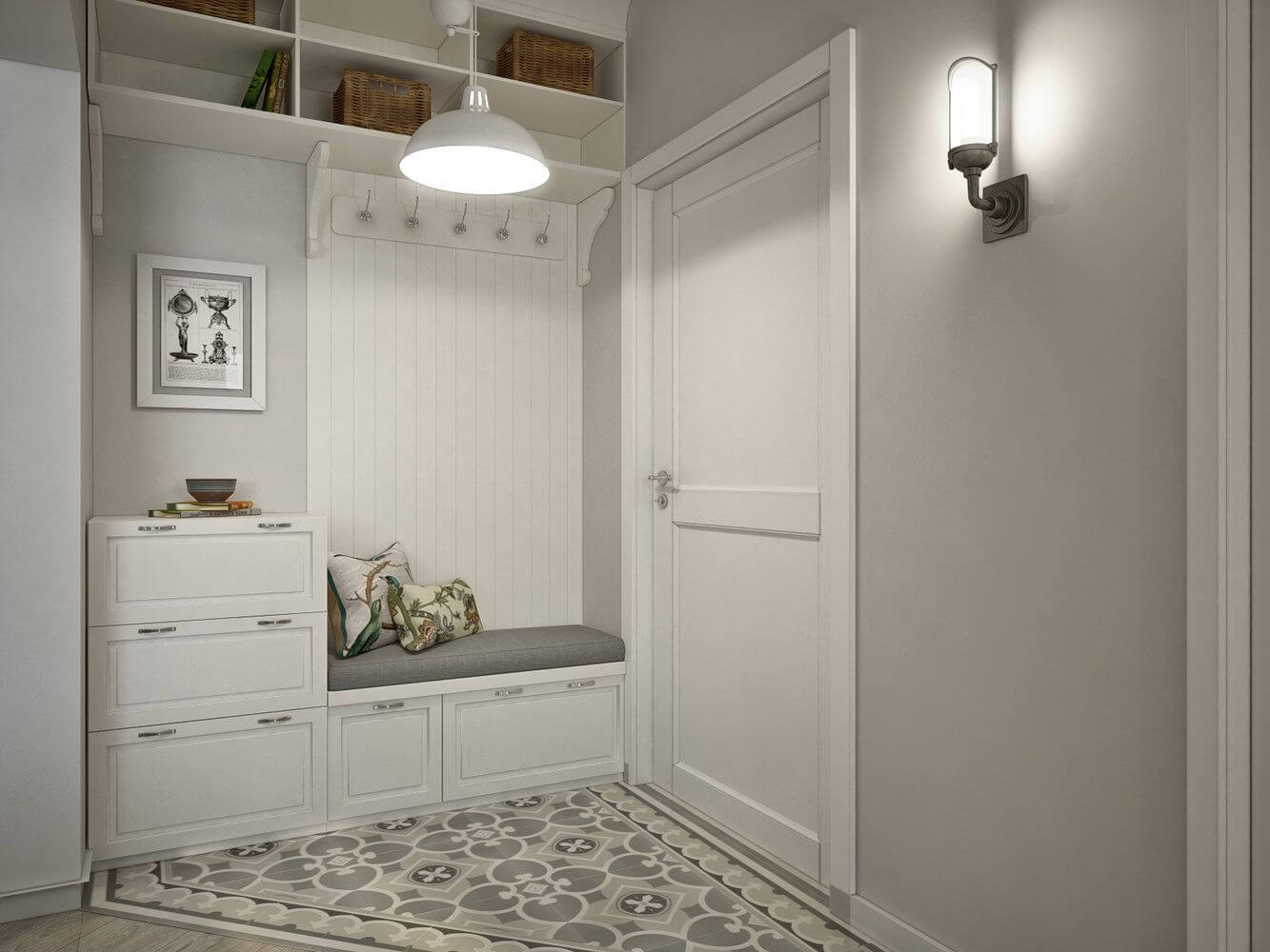 Идеи для маленькой прихожей в светлых тонах в квартире Идеи для маленькой прихожей в светлых тонах в квартире