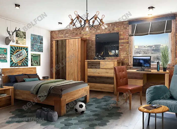 Что входит в набор модульной мебели для подростковой комнаты