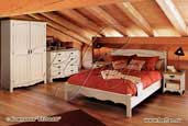 Спальня Трувиль в деревянном доме